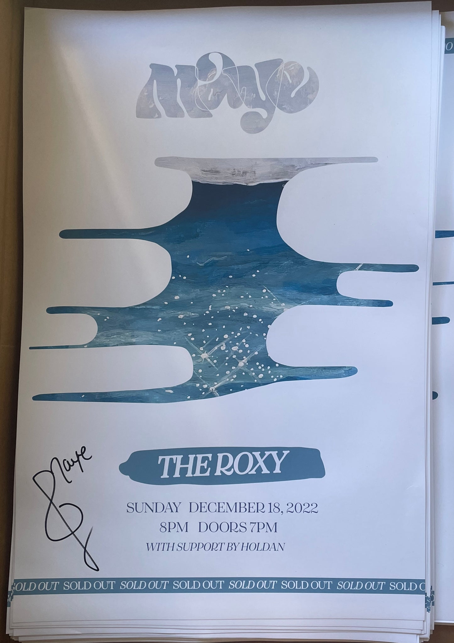 maye @ the roxy Poster *autographed*